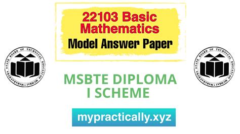 msbte question paper with answer 22103